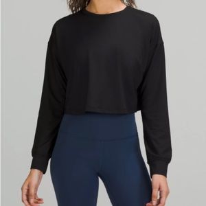 Lululemon muscle love cropped love sleeve shirt size 2